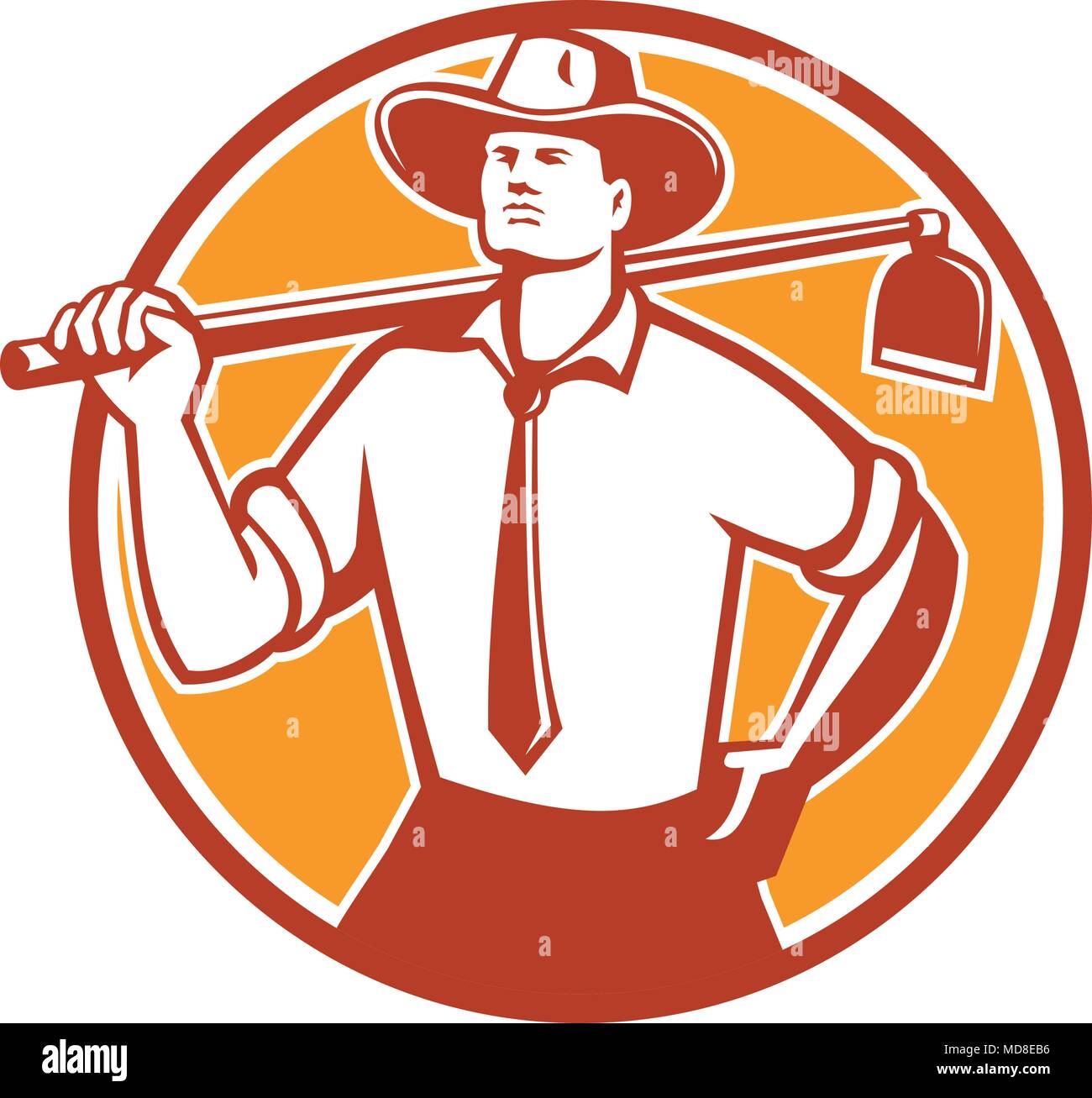 Tie farmer Stock Vector Images - Alamy