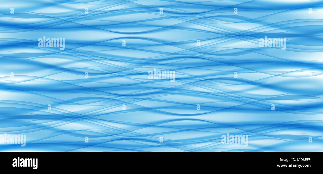 Abstract Blue Wave on White Background. Vector Illustration Stock ...
