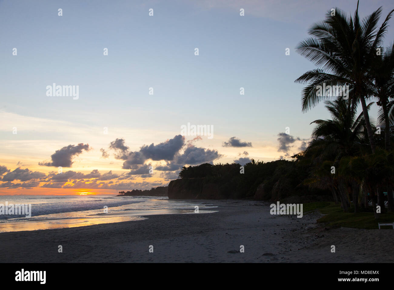 Beach in front of W Hotel, Punta de Mita, Riviera Nayarit, Mexico Stock Photo
