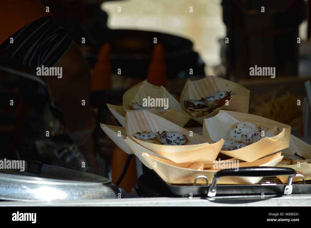 Thai food in Borough Market, London Stock Photo Alamy
