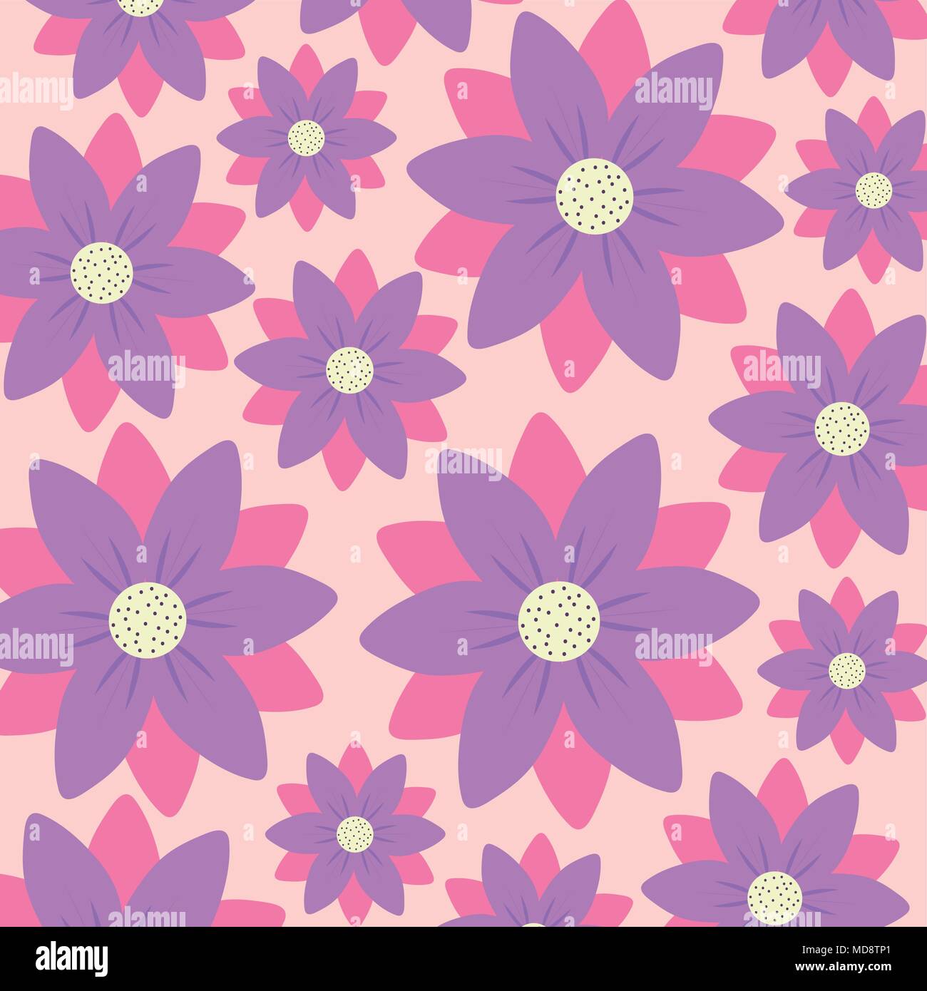 beautiful flowers background, colorful design. vector illustration ...