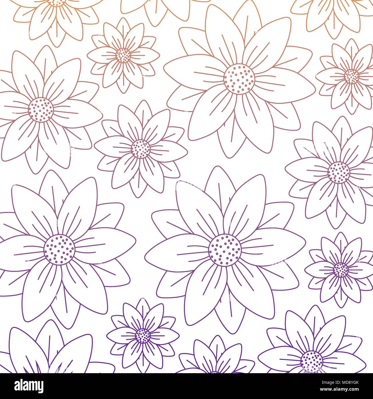beautiful flowers background, colorful design. vector illustration ...