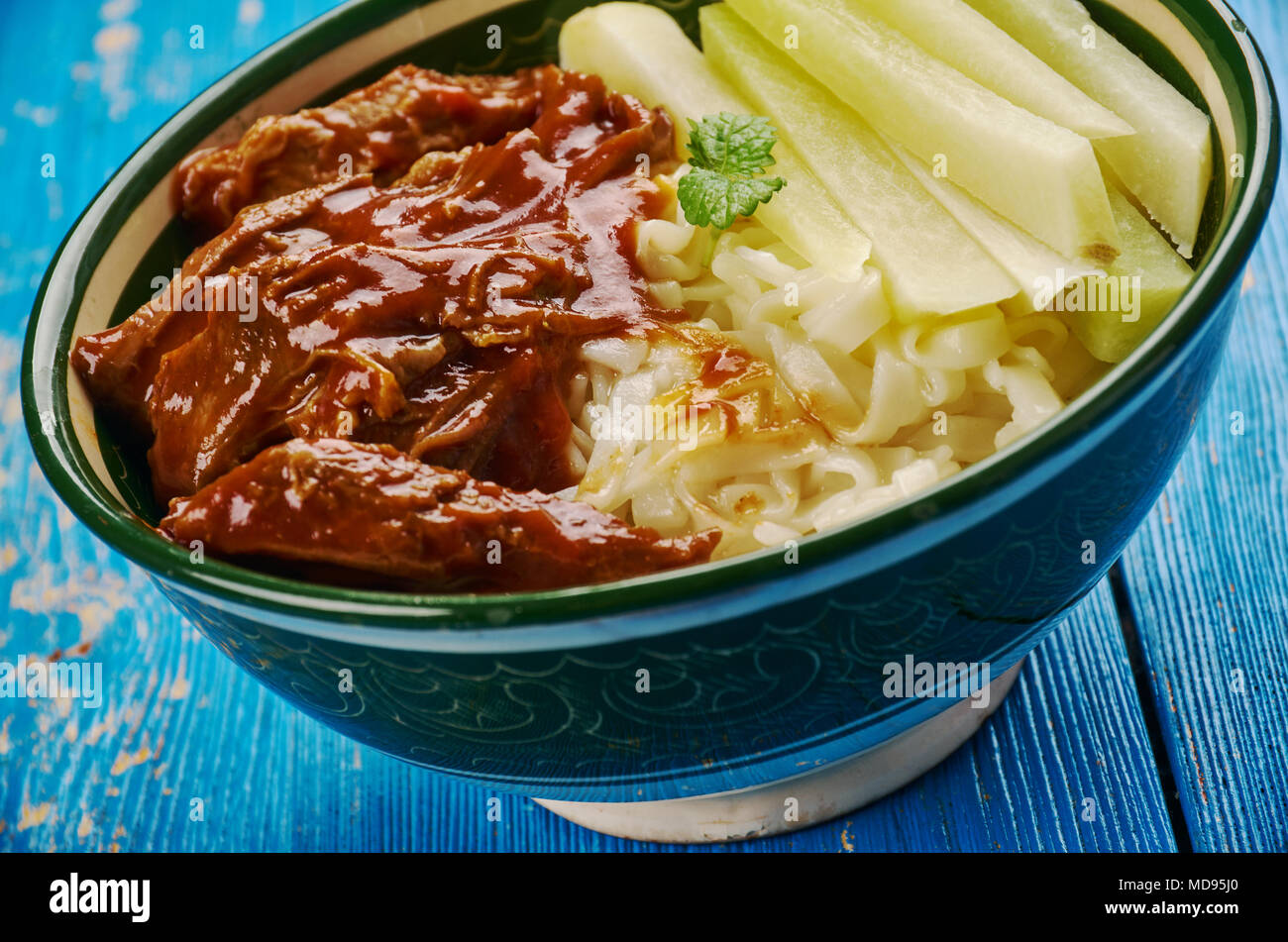 Ashlan-fu - Dungan noodle, popular Kyrgyzstan Stock Photo - Alamy