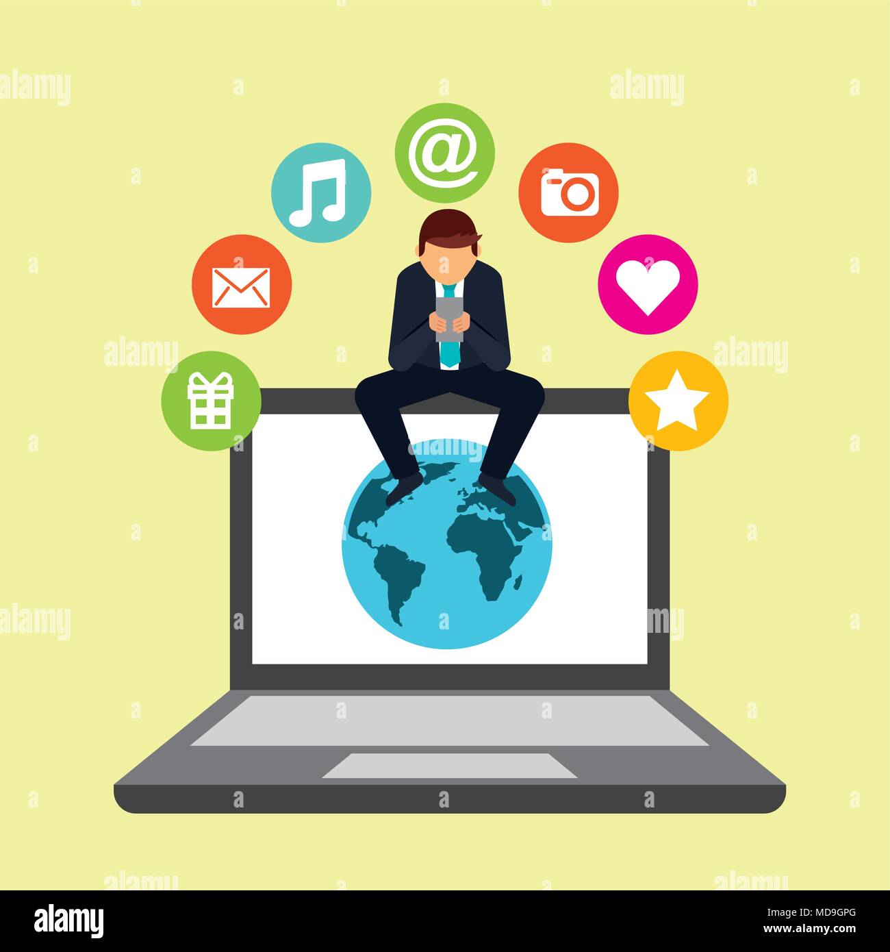 people social media Stock Vector Image & Art - Alamy