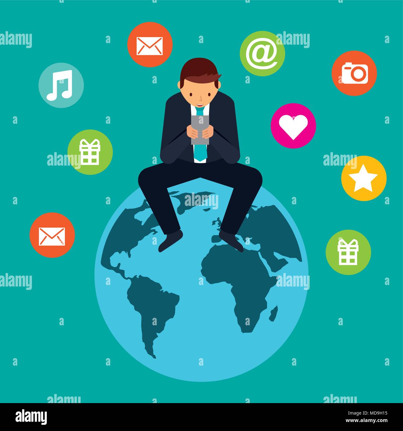 people social media Stock Vector Image & Art - Alamy