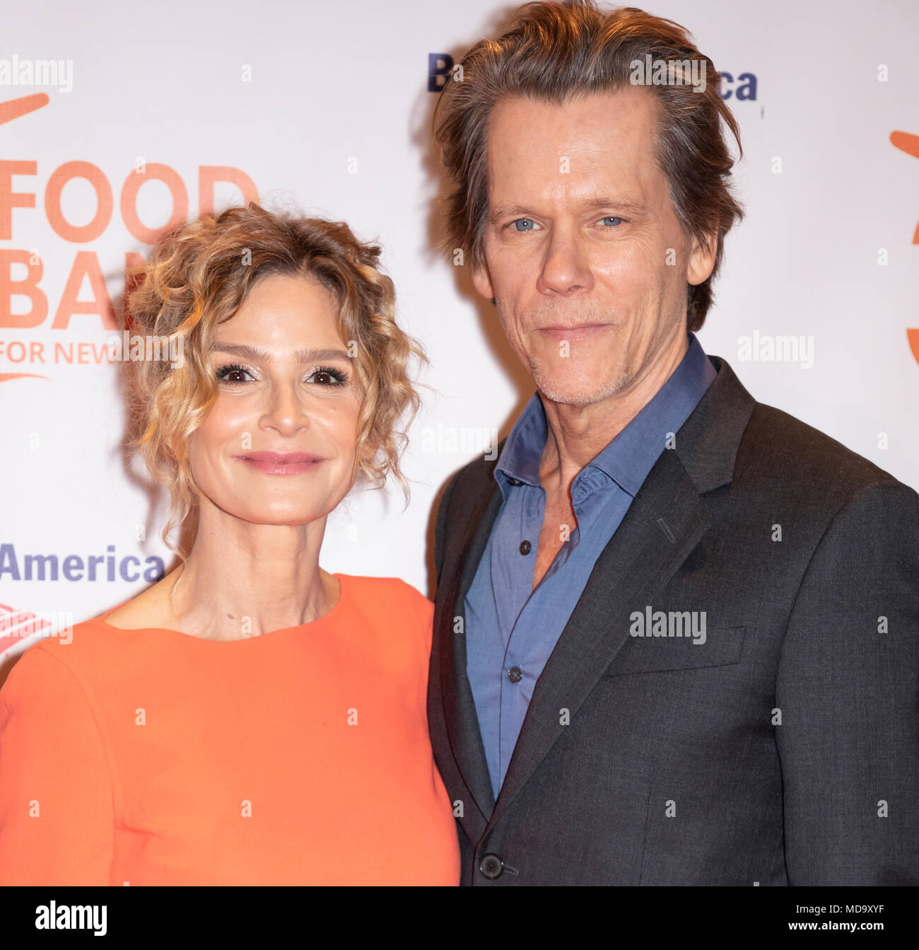 New York, United States. 17th Apr, 2018. Kyra Sedgwick and Kevin Bacon
