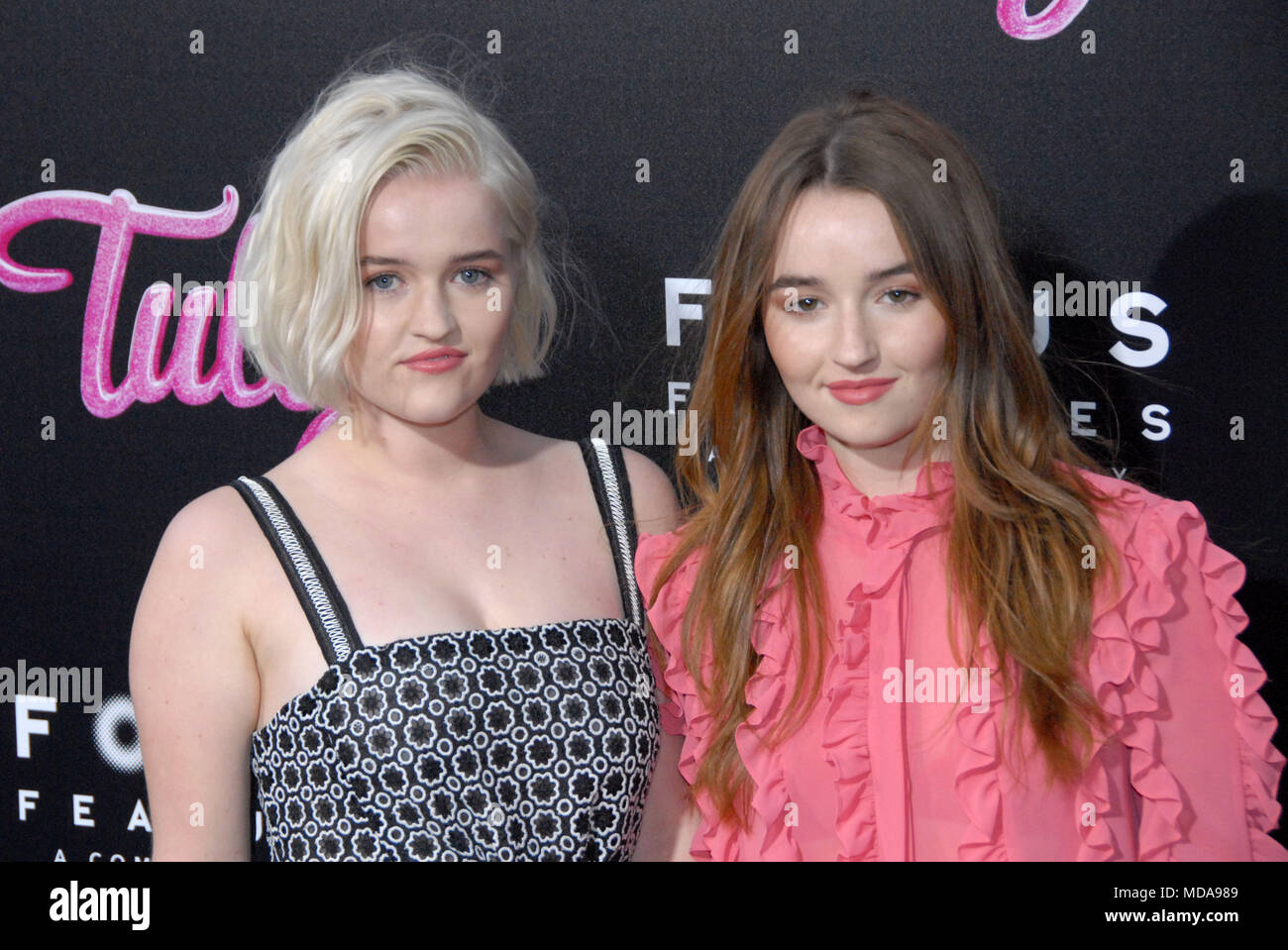 Los Angeles, USA. 18th Apr, 2018. (L-R) Actresses Mady Dever and