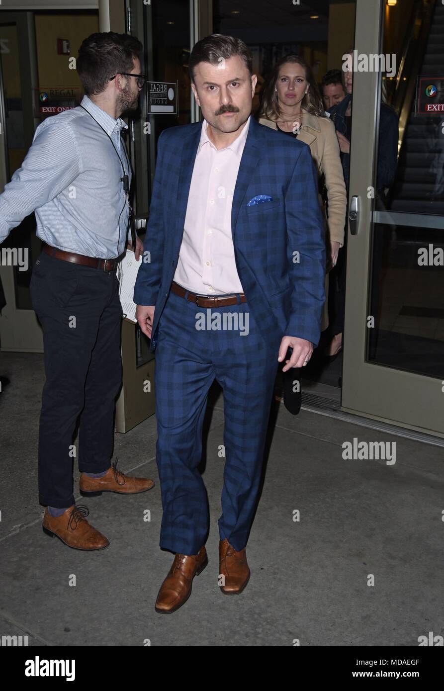 New York, NY, USA. 18th Apr, 2018. Steve Lemme, seen at Regal Union Square Theatres at SUPER TROOPERS 2 Premiere out and about for Celebrity Candids - WED, New York, NY April 18, 2018. Credit: Derek Storm/Everett Collection/Alamy Live News Stock Photo