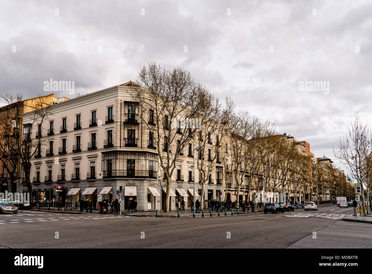 Shopping on Calle de Serrano in the Salamanca district, Madrid, Spain Stock  Photo - Alamy