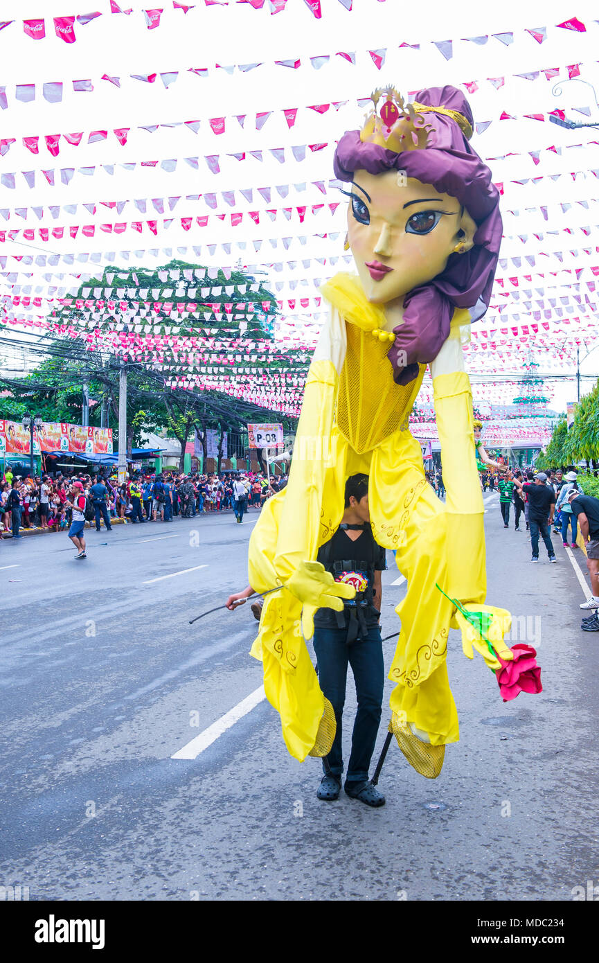 Giant Puppet at the Sinulog festival in Cebu Philippines Stock Photo