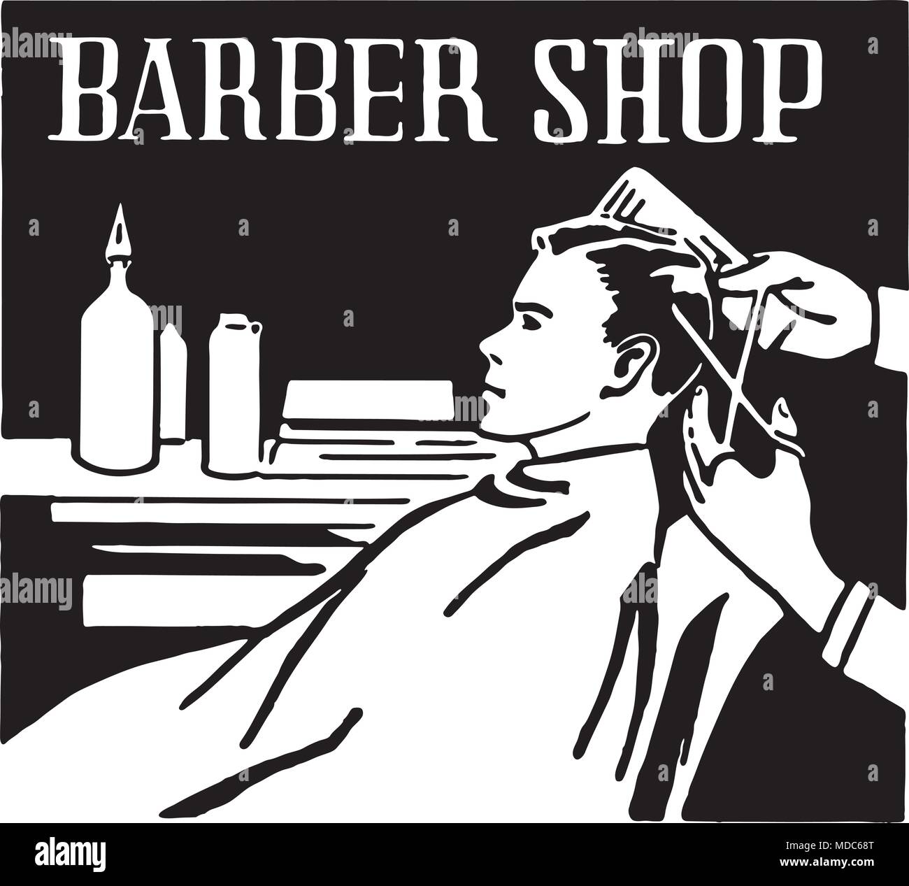 Barber shop 1940s hi-res stock photography and images - Alamy