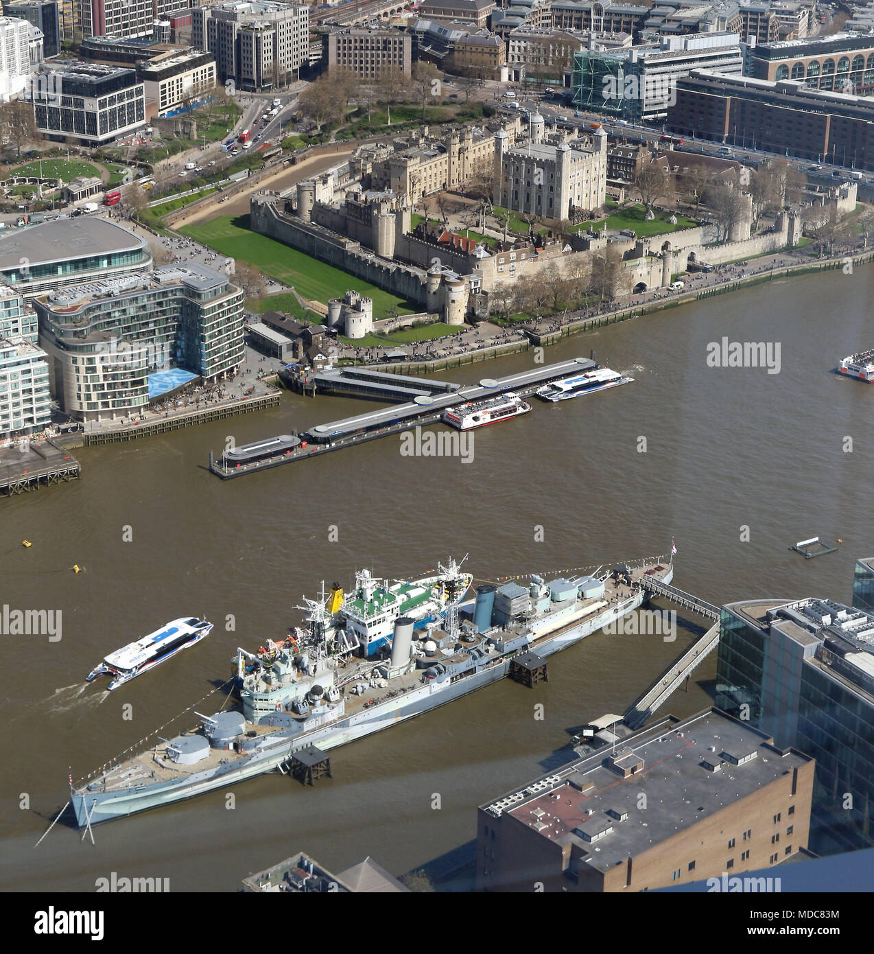 Tower of london aerial hi-res stock photography and images - Alamy