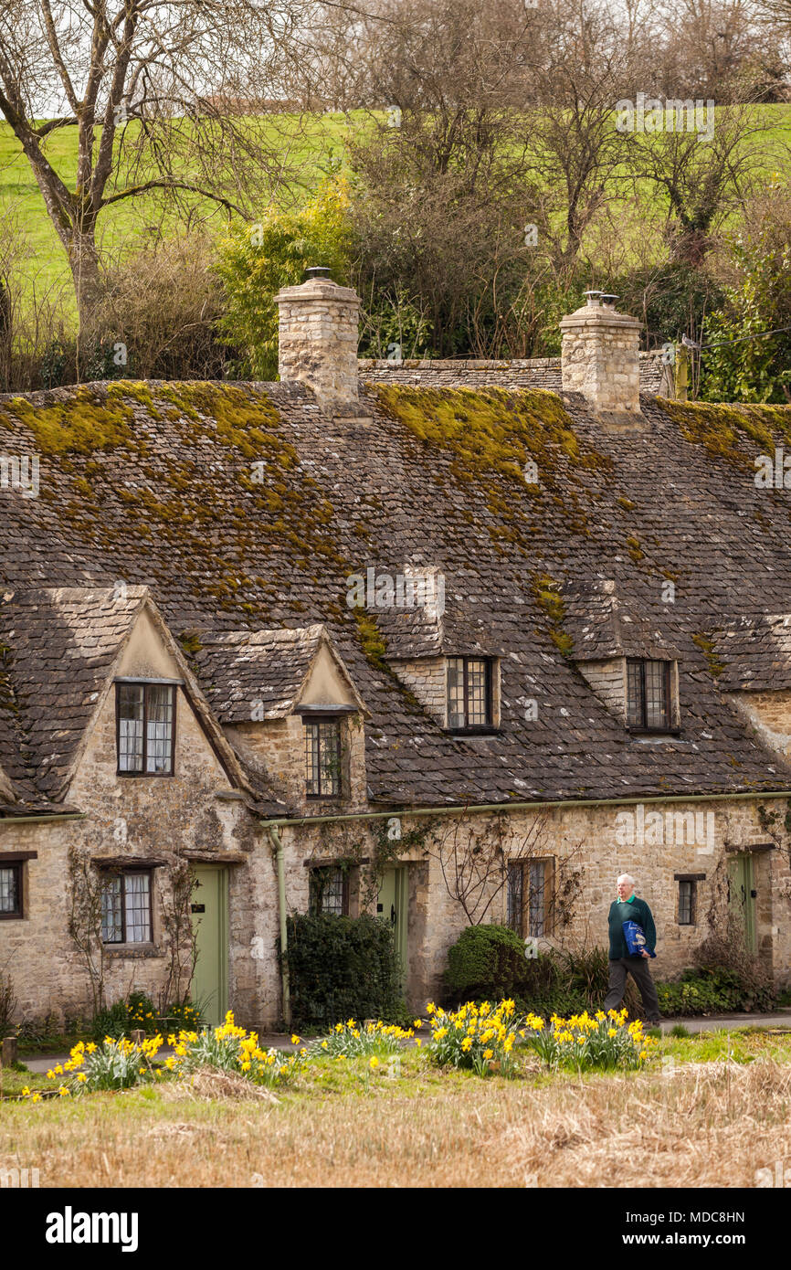 17th century Arlington row in the English Cotswold village of Bibury