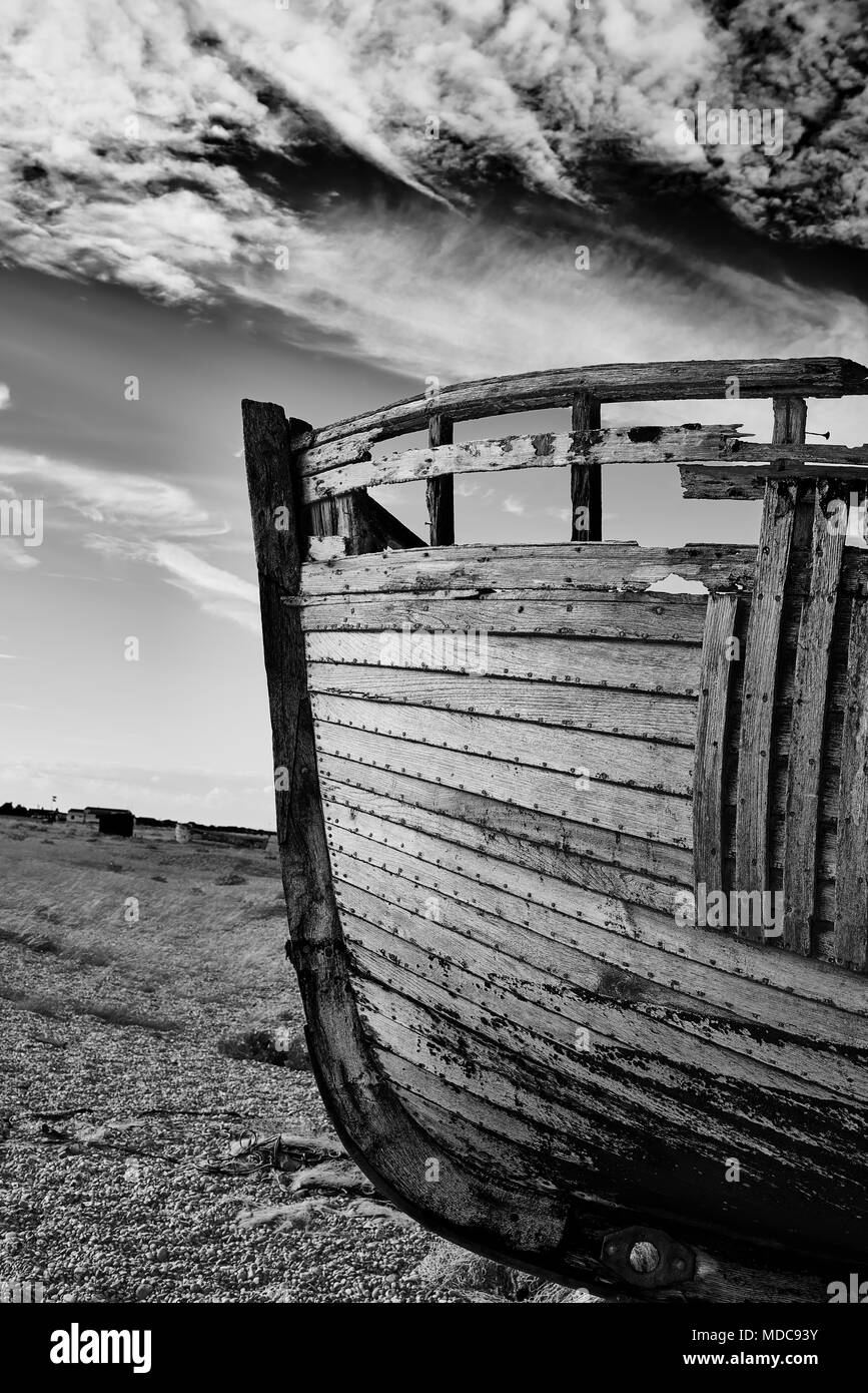 Boats boat beached Black and White Stock Photos & Images - Alamy