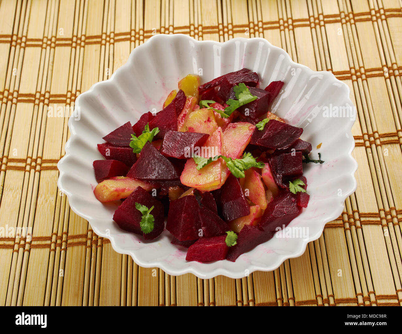 Key Sir Alicha Ethiopian Beets and Potatoes Stock Photo Alamy