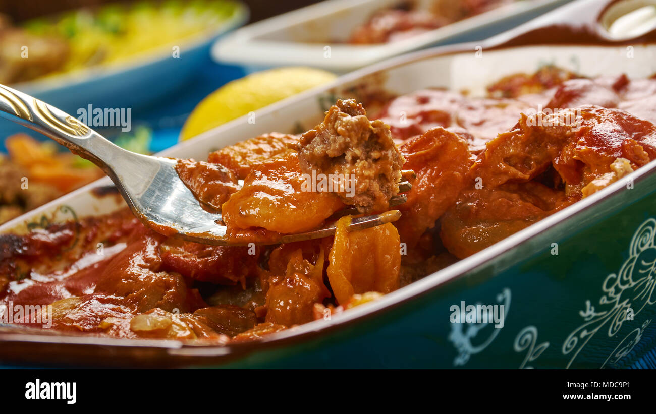 Bobotie, South African cuisine , Traditional assorted dishes, South