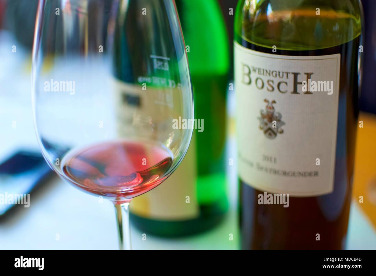 Wein Verkostung Stock Photo
