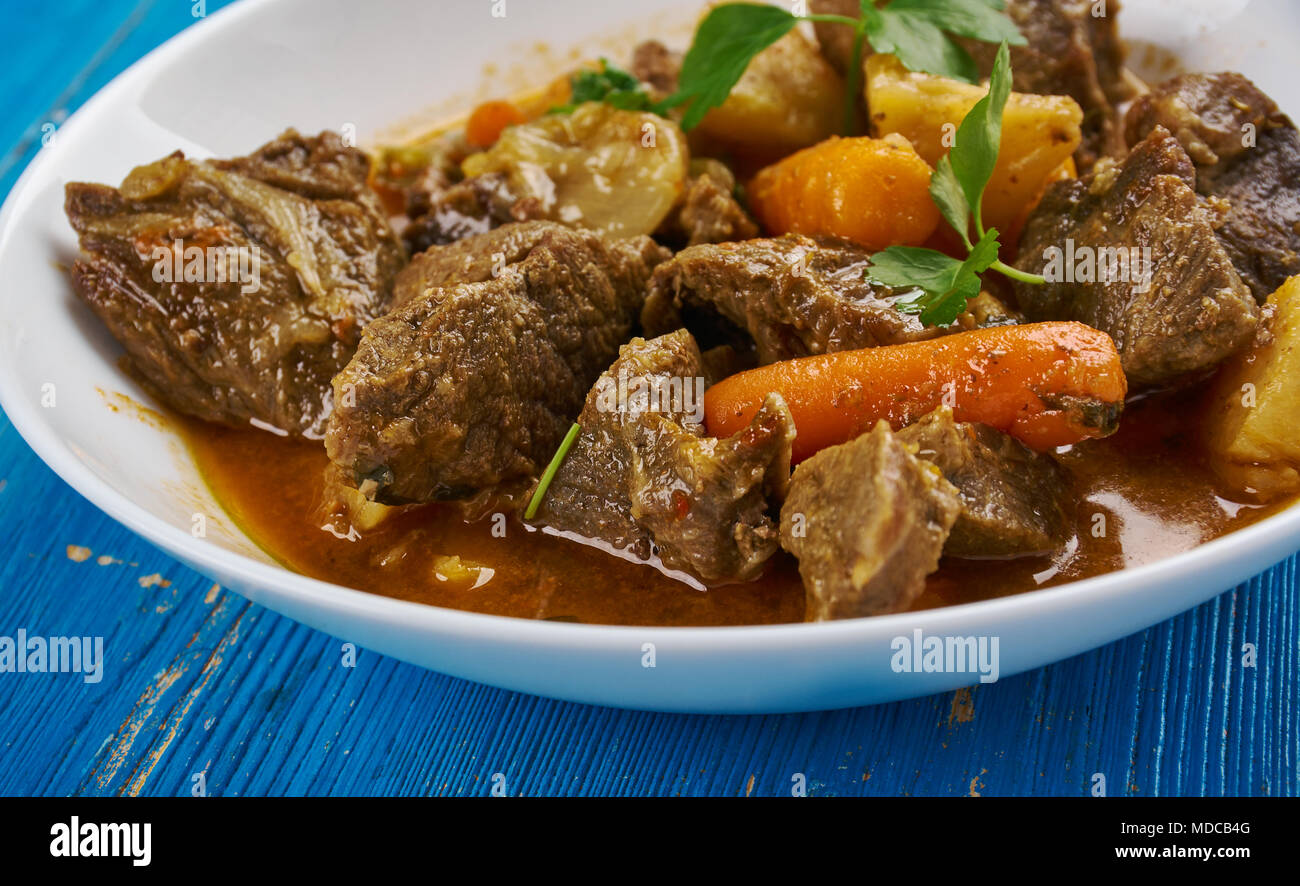 Cape Malay lamb curry Cooking from South Africa Stock Photo Alamy