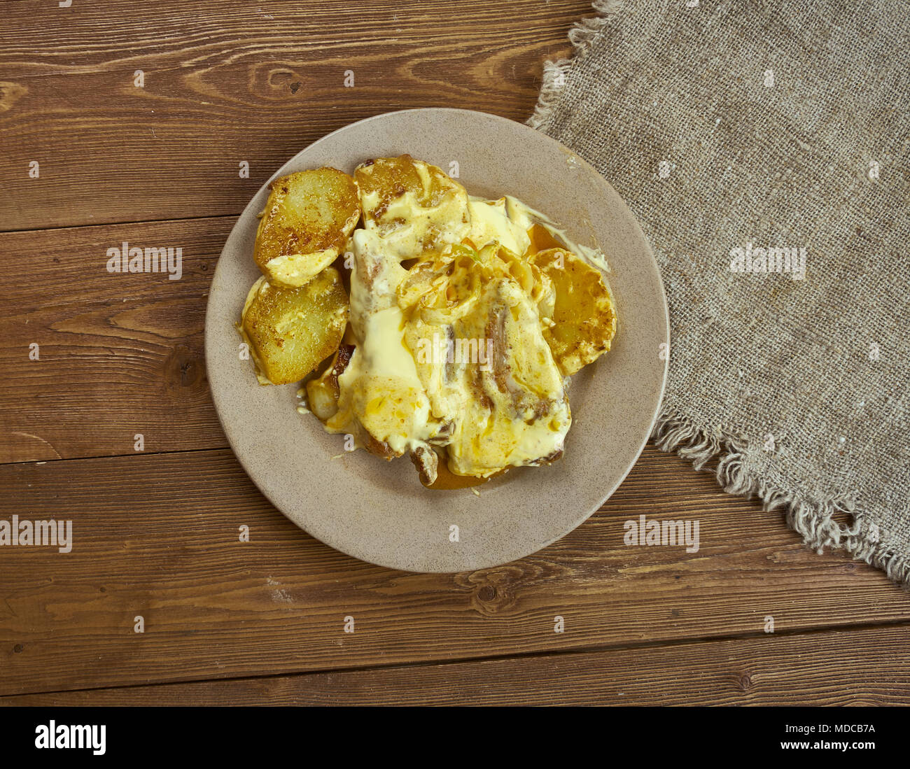 Slow Cooker Dijon Pork Chops Pork chops and potatoes Stock Photo Alamy