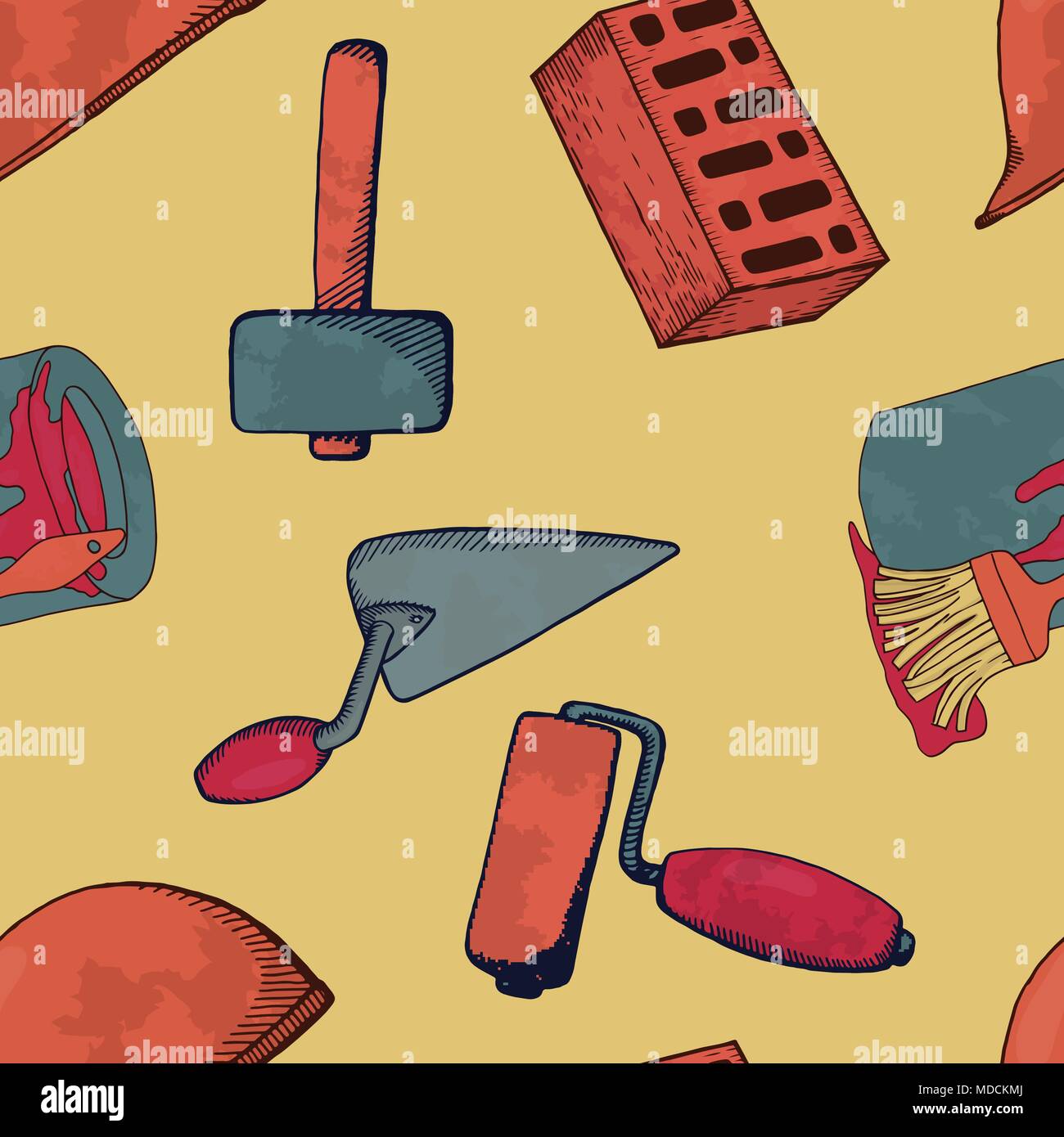 Construction tools. Stock Vector