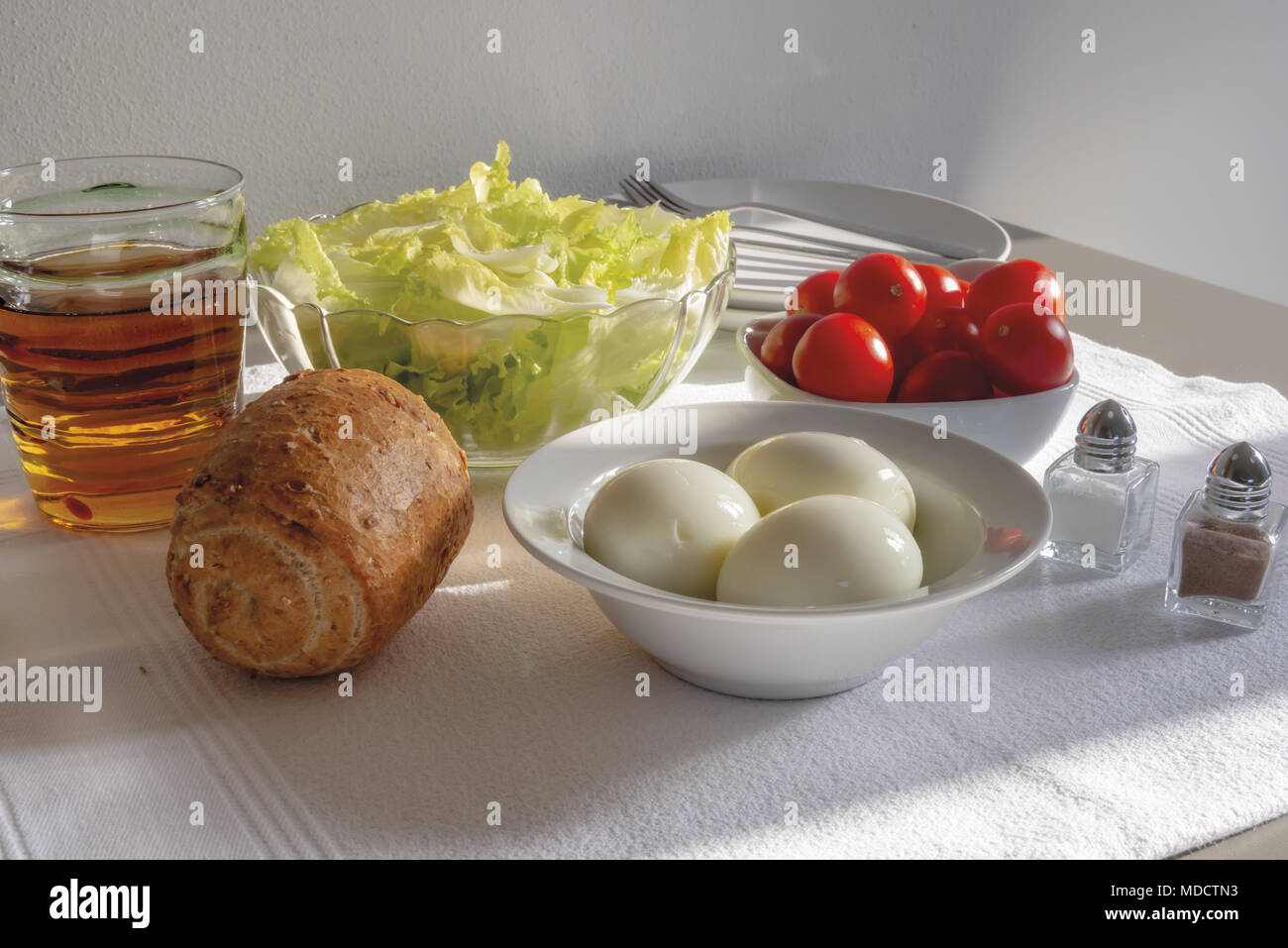 Photo inspiration: Picture Idea: Boiled Eggs Cherry Tomatoes Salad Stock Photo
