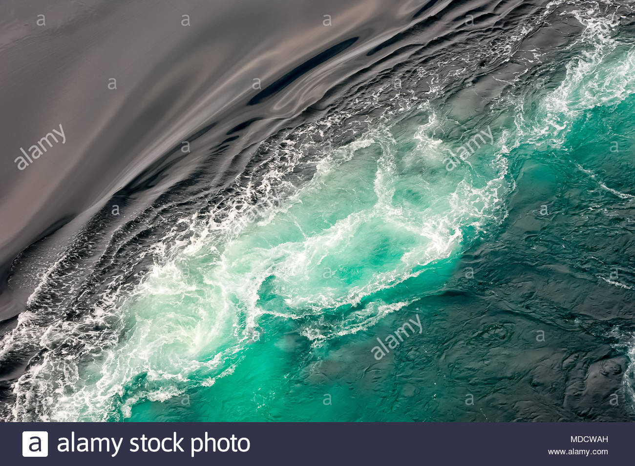 black and turquoise swirling