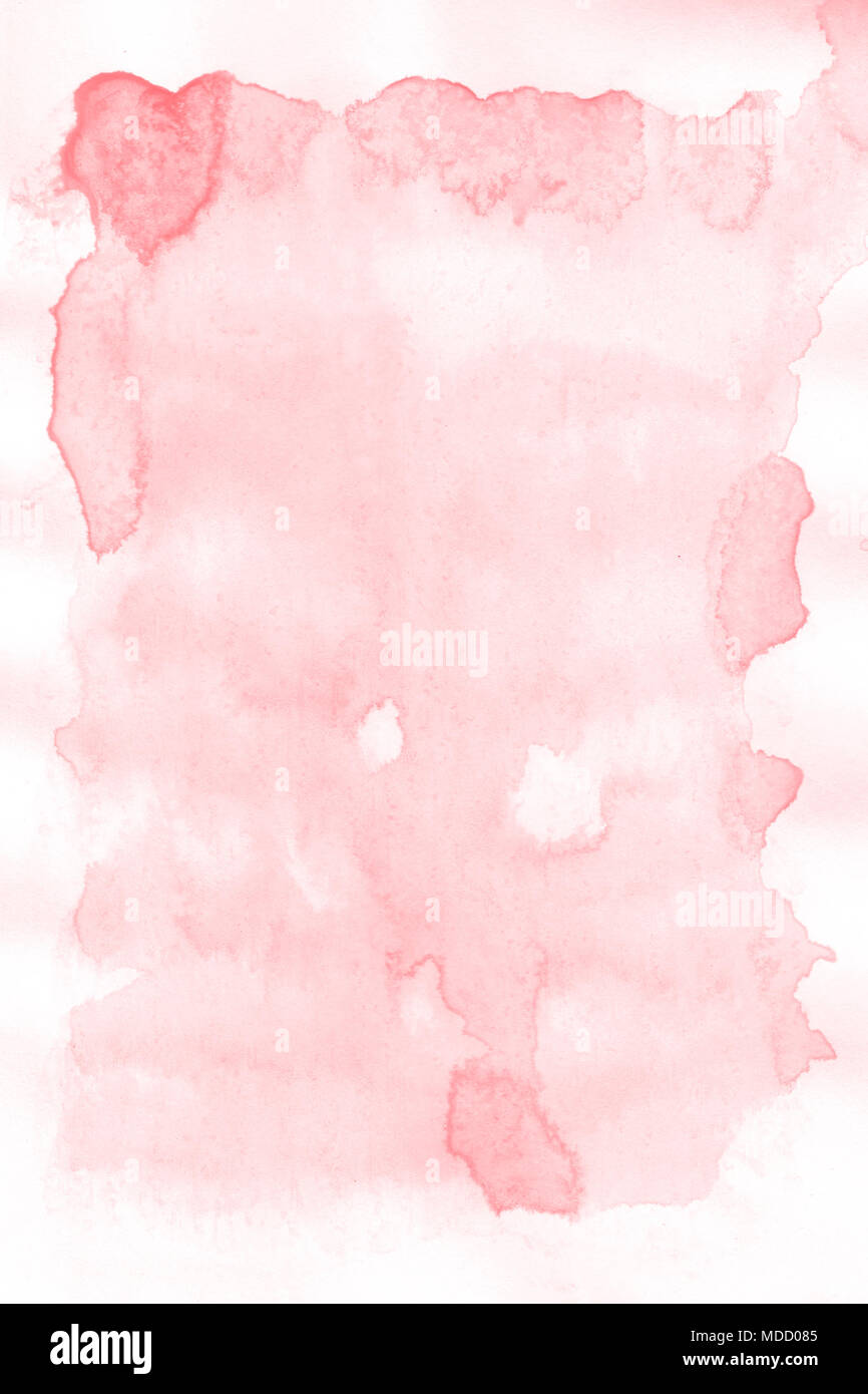 Pastel Pink Watercolor Abstract Textured Paper Background Stock Photo Alamy