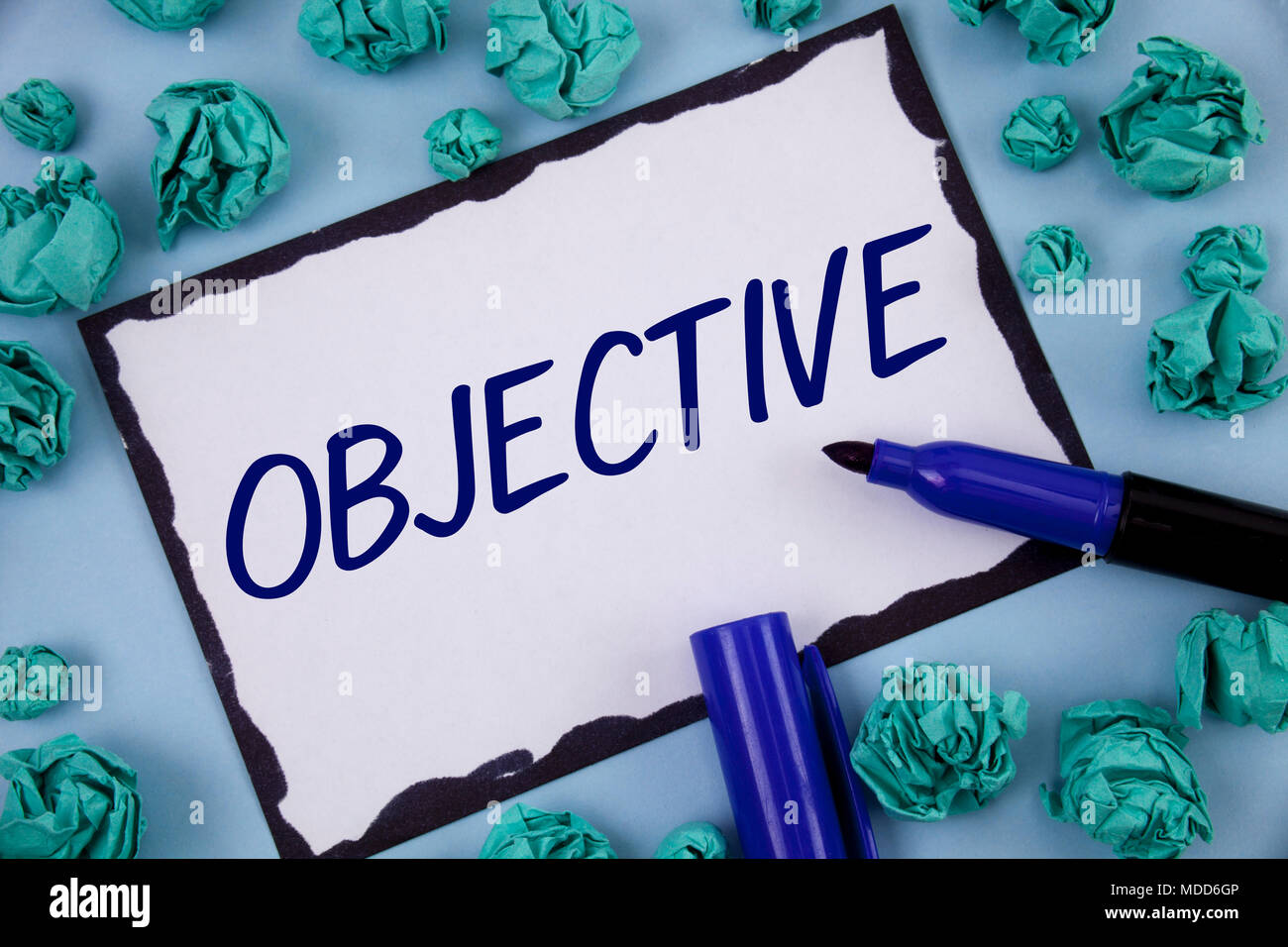 Objective Note Book Writing note showing Objective. Business photo showcasing Goal planned ...