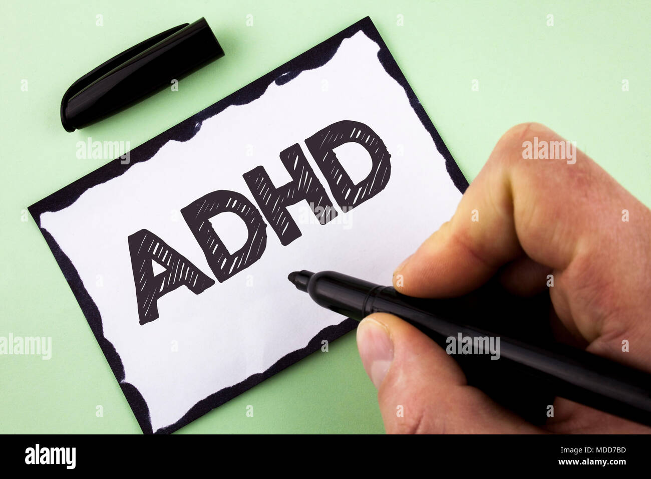 Handwriting text Adhd. Concept meaning Learning made easier for ...