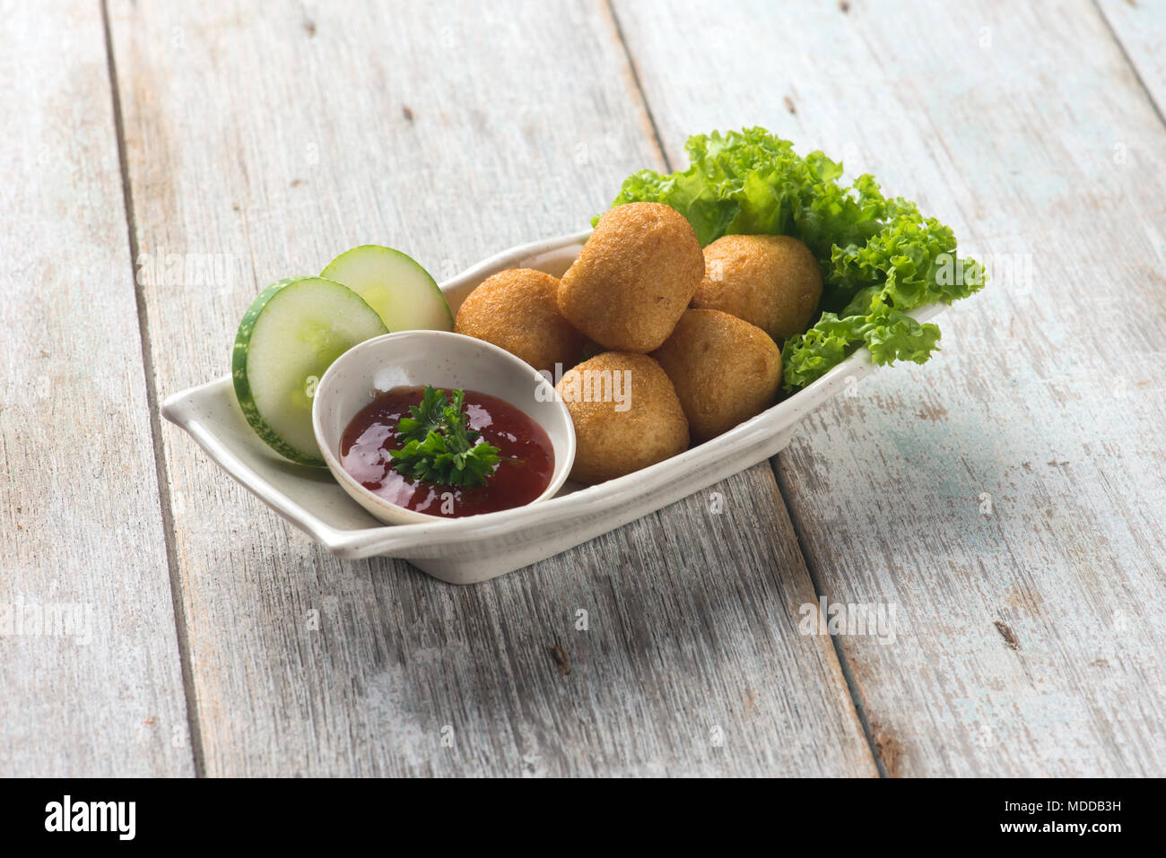 deep fried fish balls Stock Photo Alamy