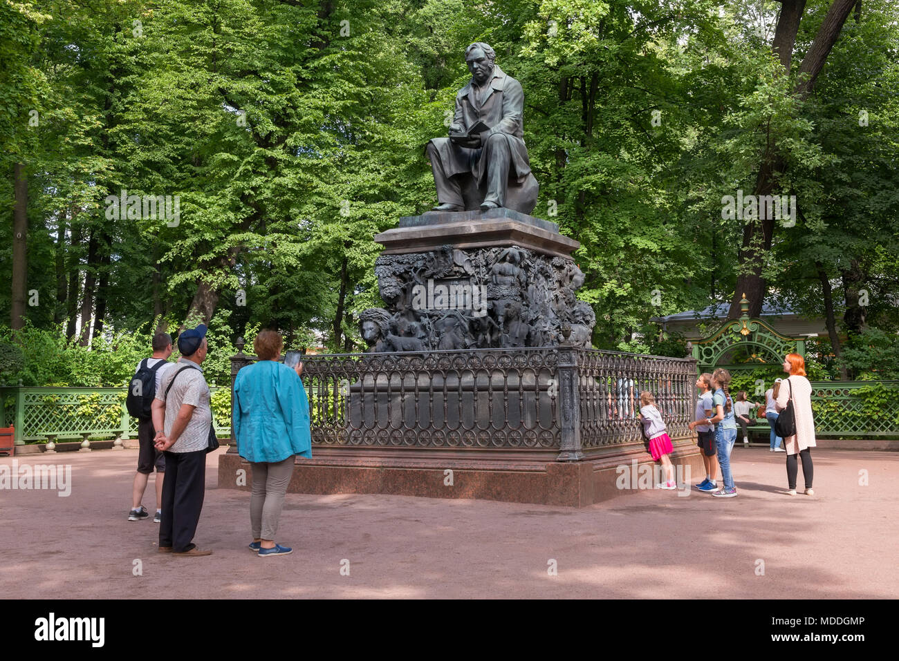 Monument to Krylova IA: the animals speak for the fabulist Monument to Krylova IA: the animals speak for the fabulist