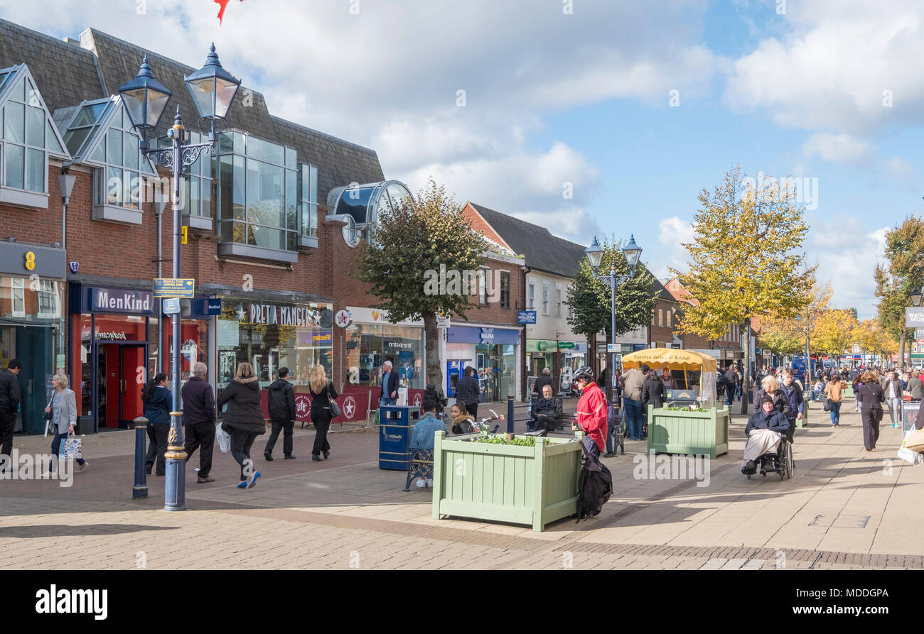 Solihull town centre, near Birmingham, England Stock Photo Alamy