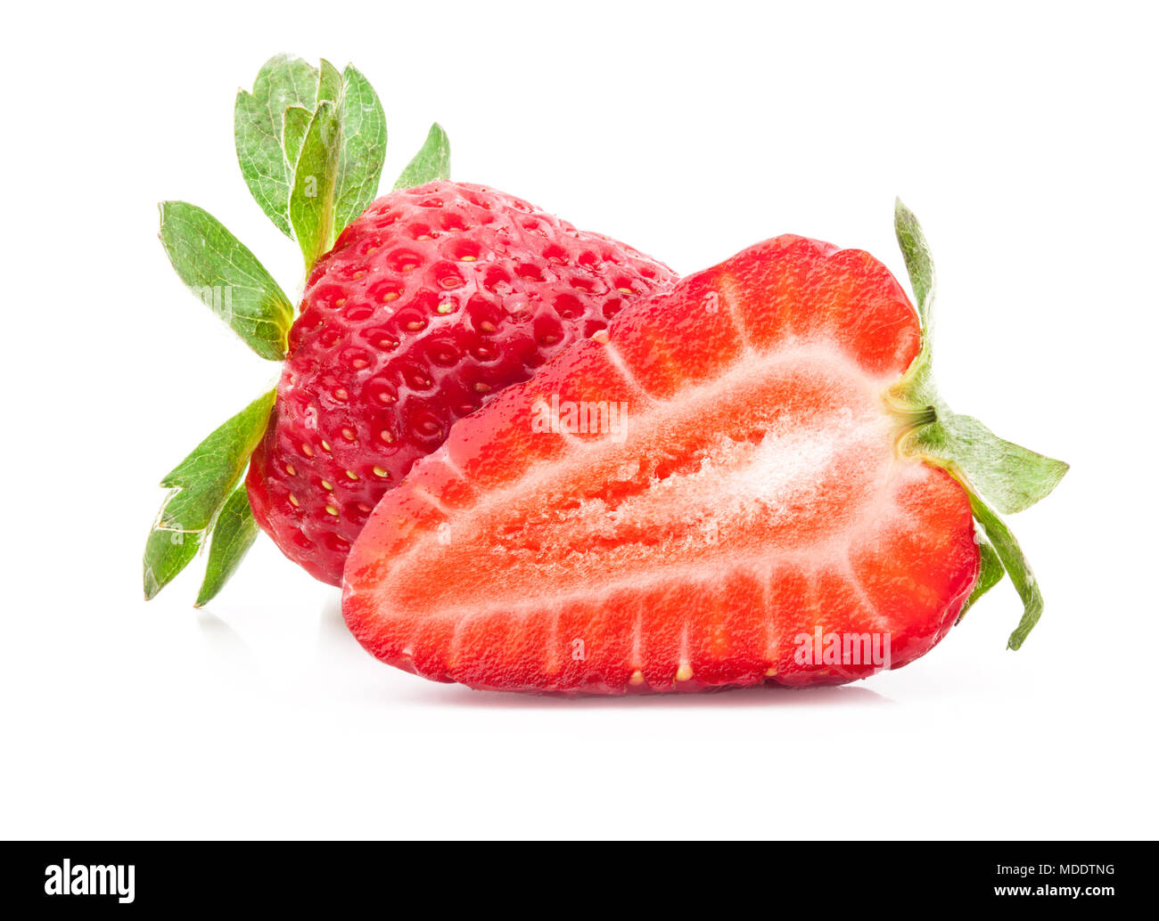 Strawberry isolated on white background with clipping paths Stock Photo
