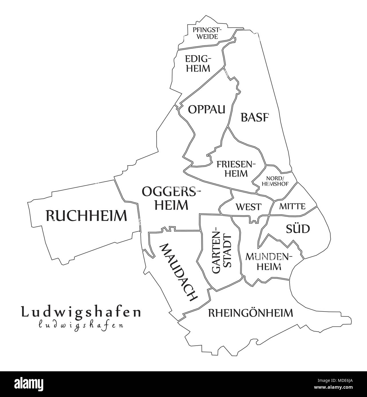 Modern City Map Ludwigshafen City Of Germany With Boroughs And Titles De Outline Map Stock Vector Image Art Alamy https www alamy com modern city map ludwigshafen city of germany with boroughs and titles de outline map image180406754 html