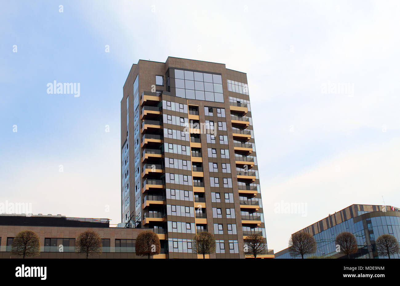 New residential building with modern facade Stock Photo - Alamy