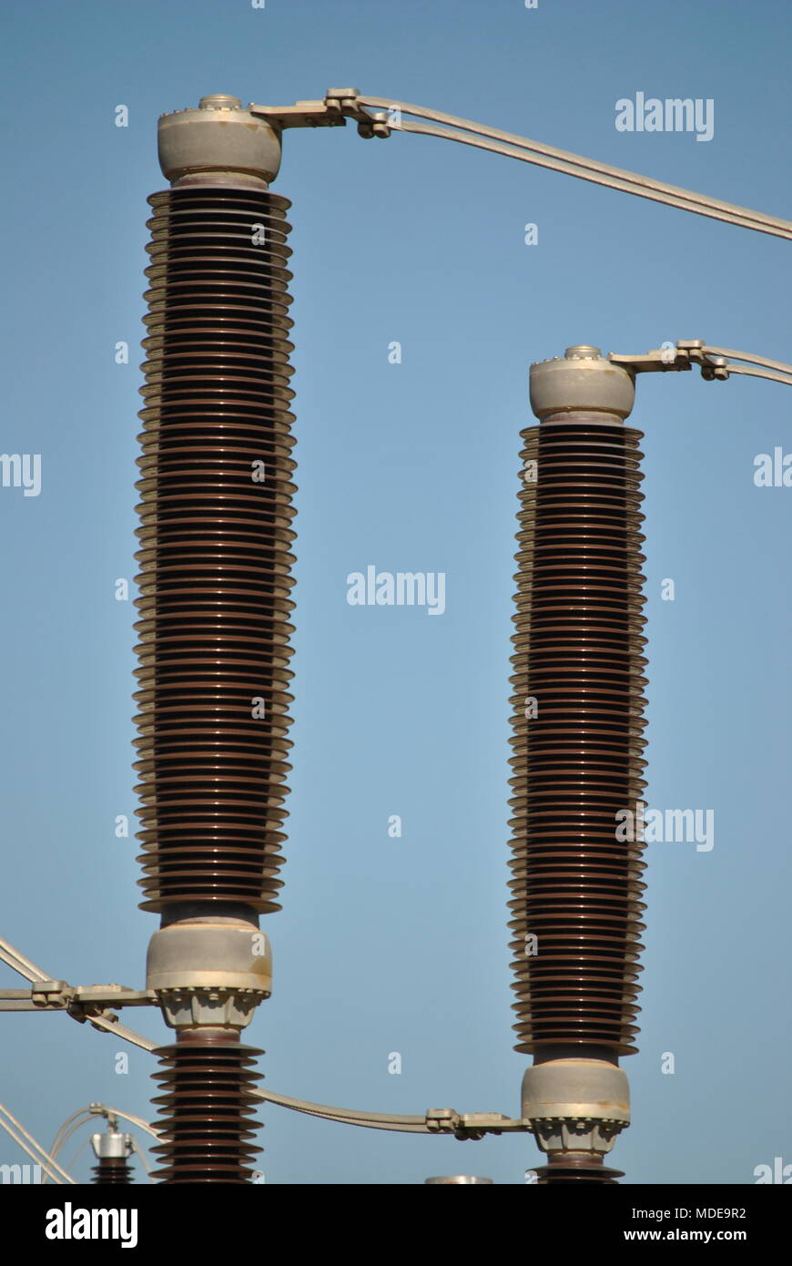 Electric high voltage plant Stock Photo