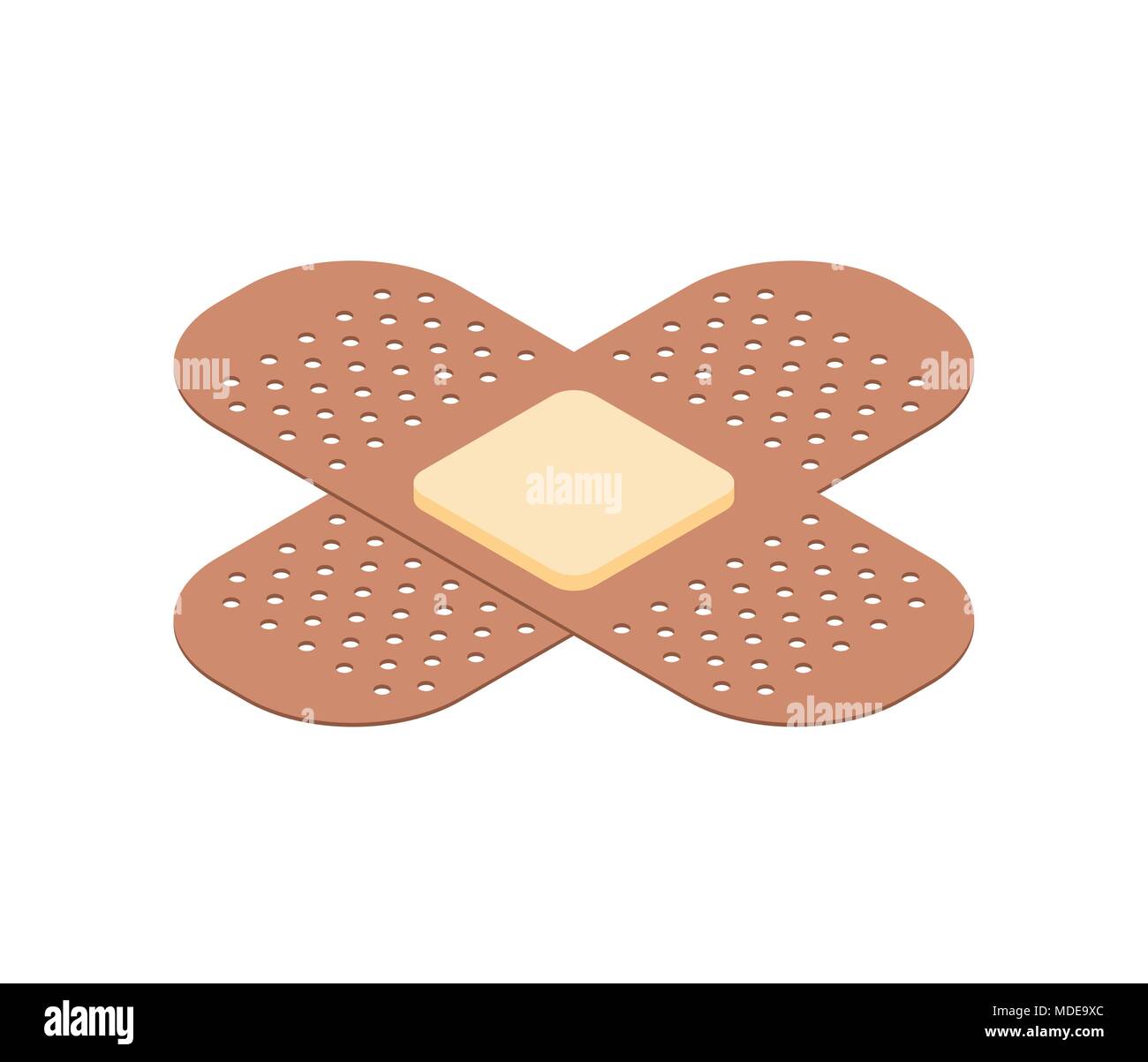 Medical plaster isolated isometric style. Vector illustration Stock Vector