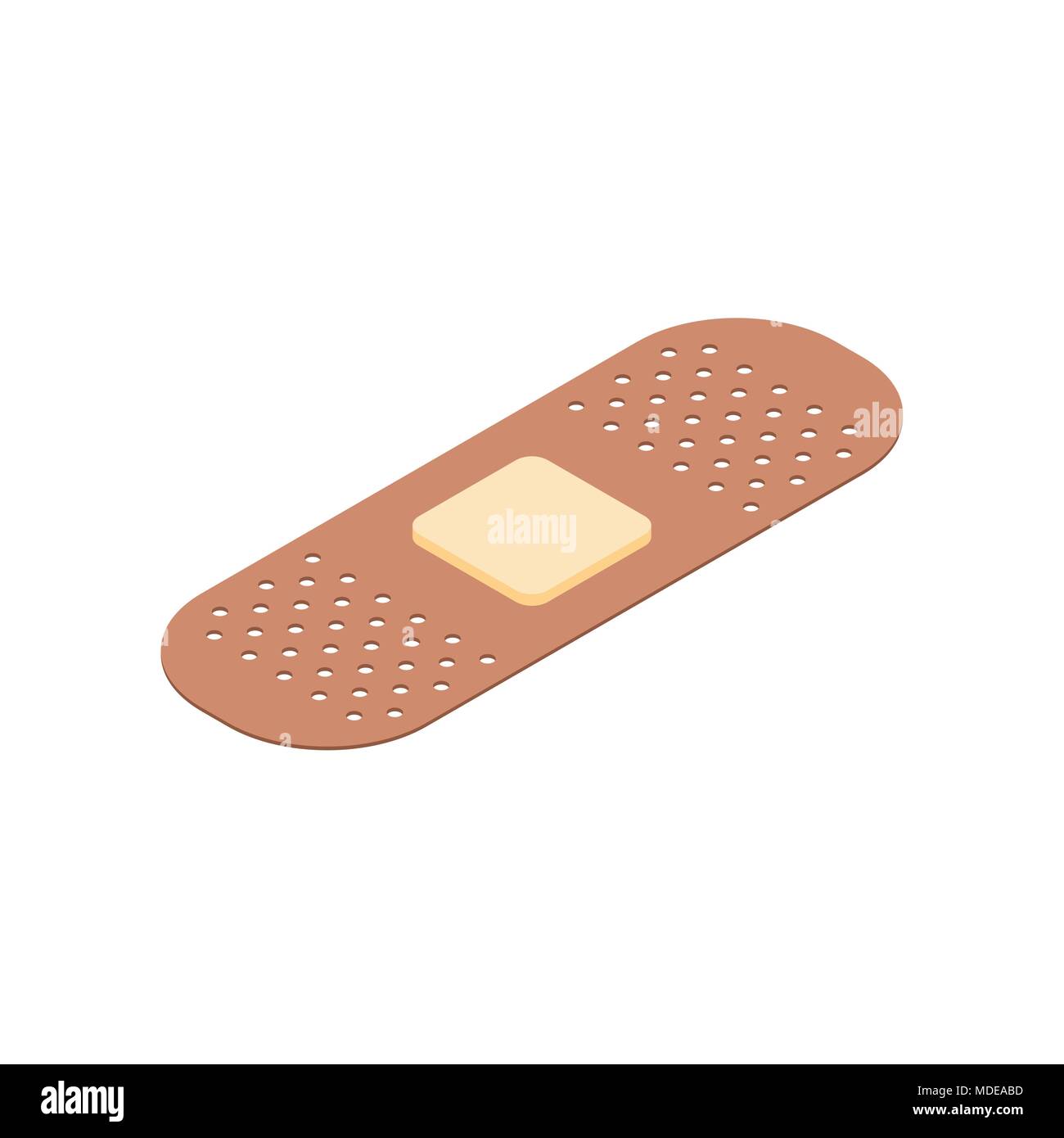 Medical plaster isolated isometric style. Vector illustration Stock Vector
