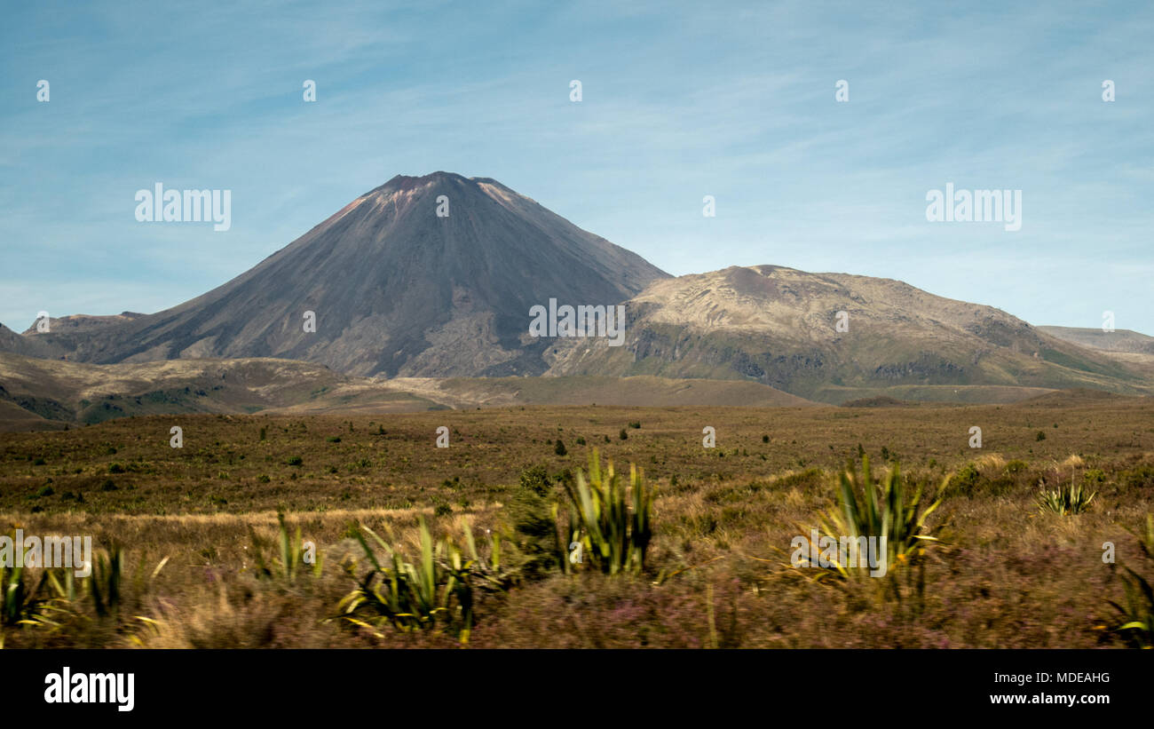 Shot of volcano AKA Mount Doom,Made in Tongariro National Park in New Zealand Stock Photo