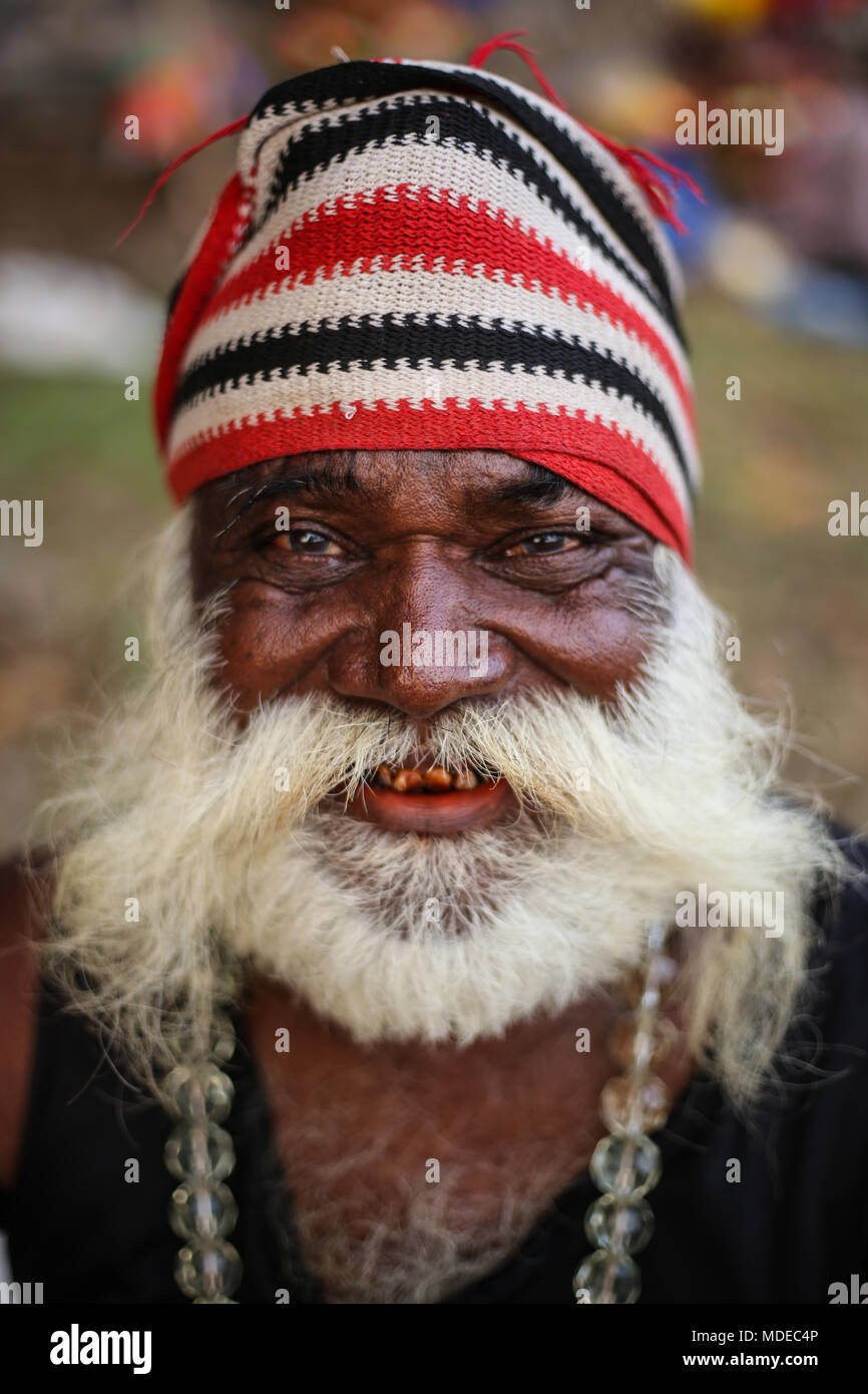 Old Village man Stock Photo