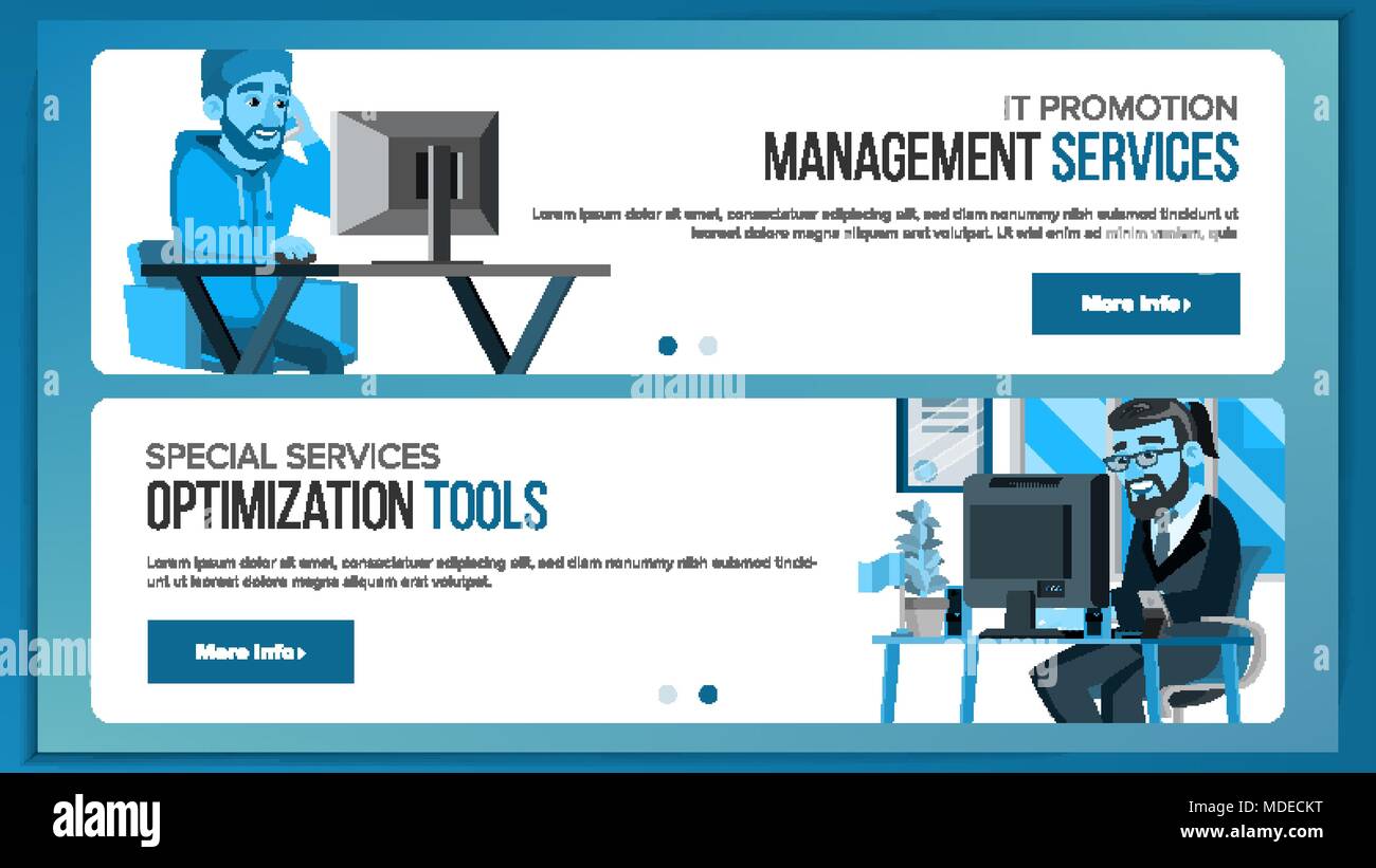 Website Banners Design Template Vector Business Graphic