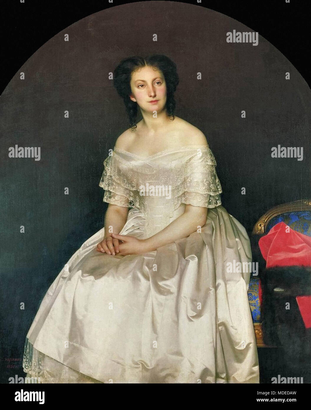 Zaryanko Sergei Konstantinov - Portrait of Maria Vasilevny Stolypina ...