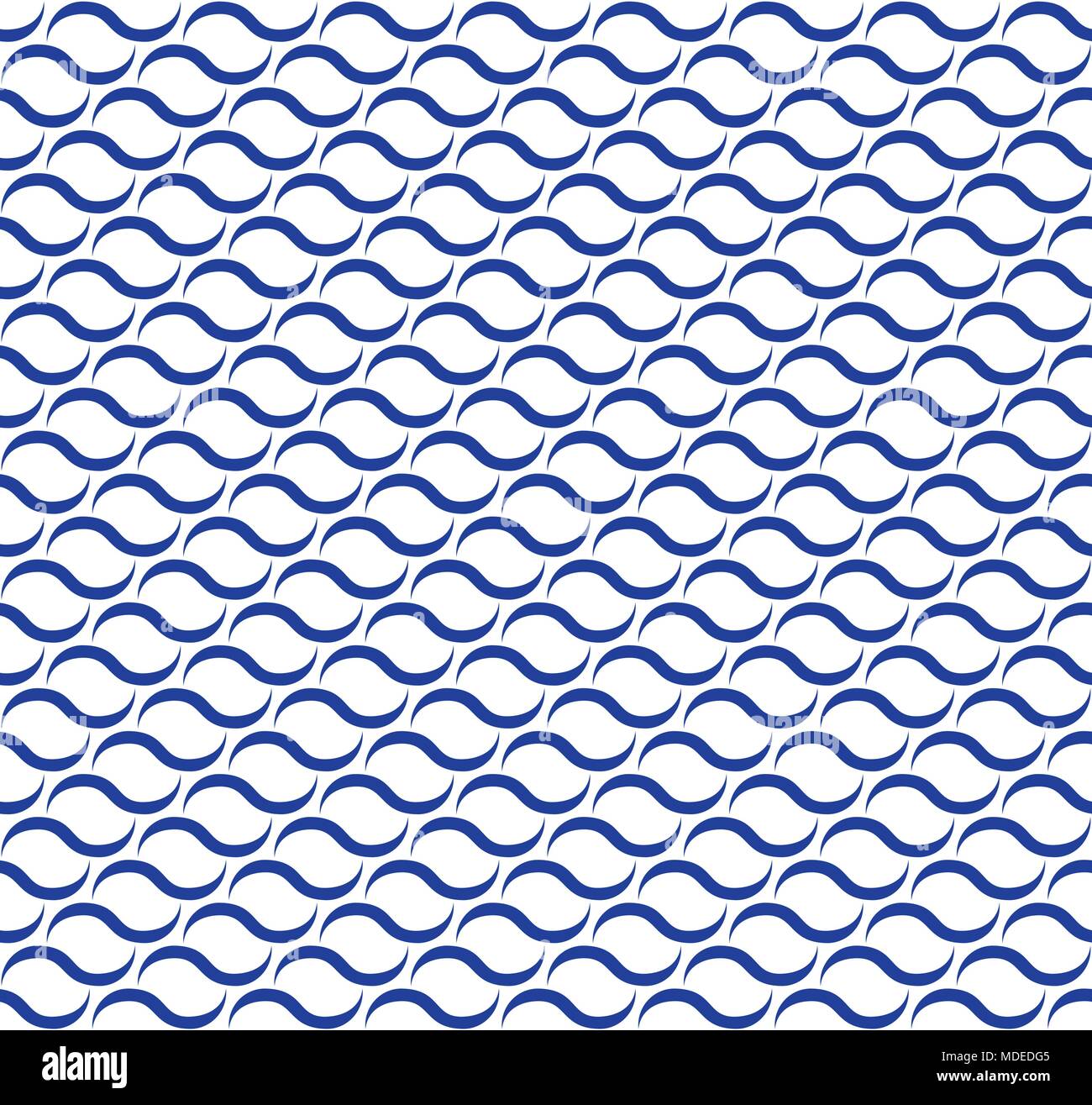 Waves blue lines seamless vector pattern Stock Vector Image & Art - Alamy