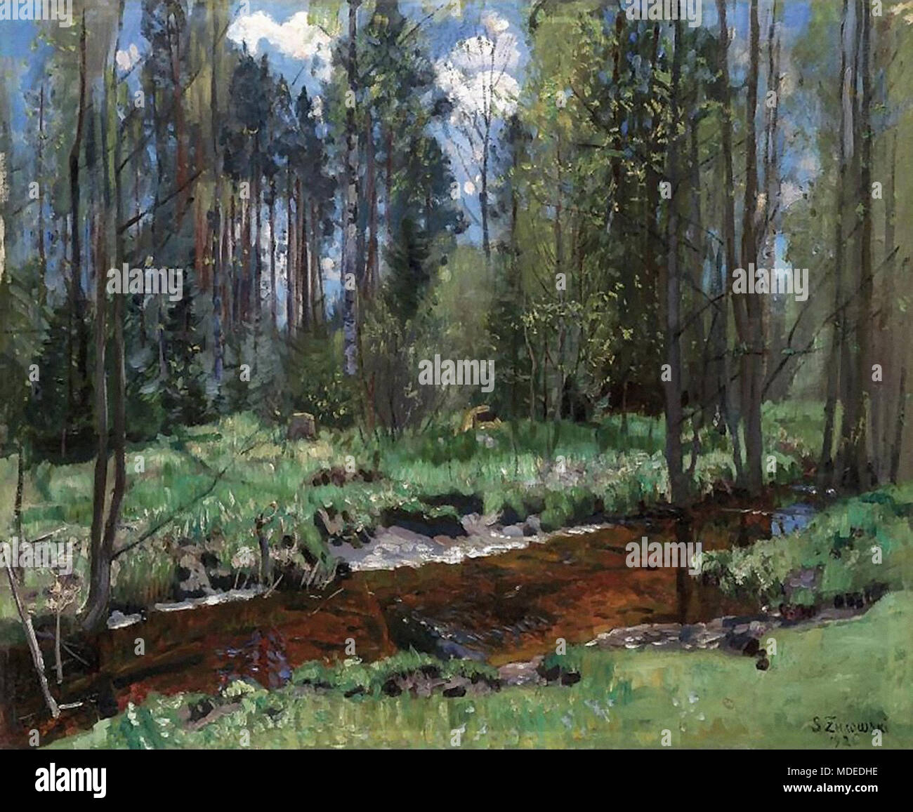Zhukovsky Stanislav Yulianovich - Spring Landscape Stock Photo - Alamy