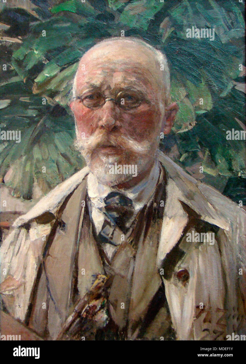 Zugel Heinrich Von - Self Portrait Stock Photo