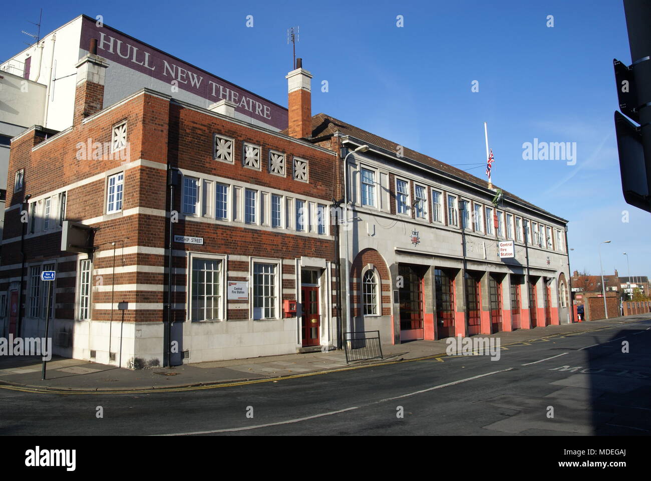 city fire station, Kingston upon Hull Stock Photo Alamy