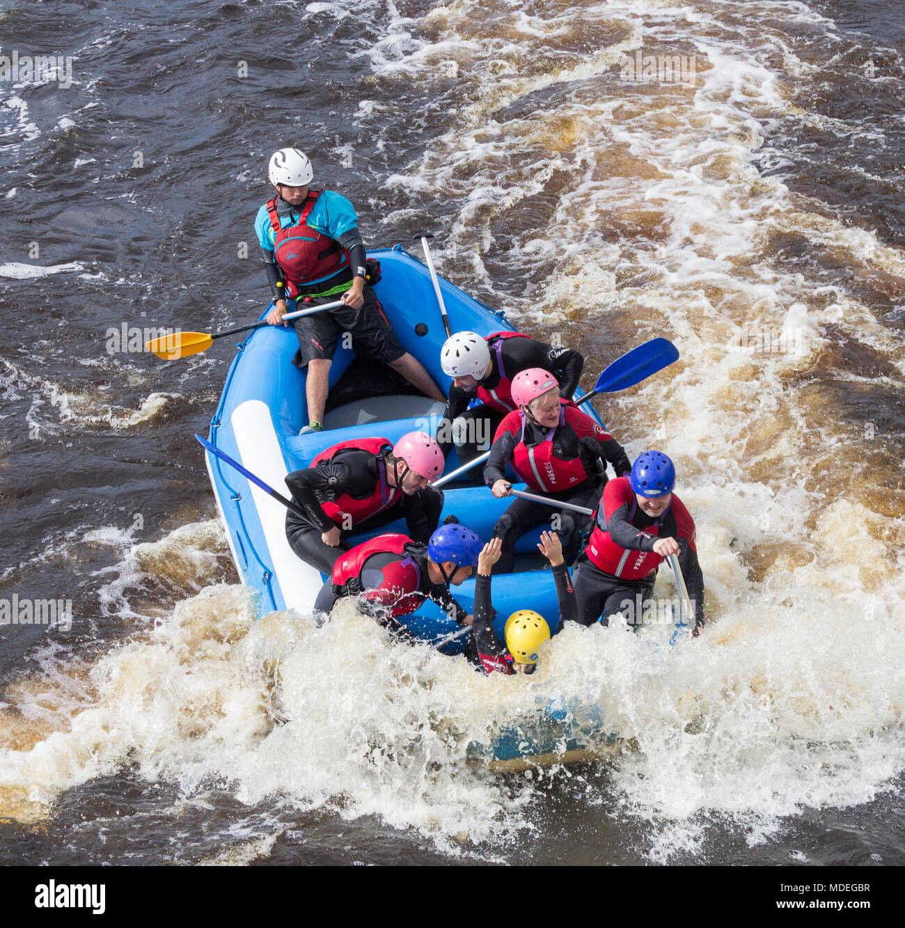 Tees barrage white water rafting hires stock photography and images