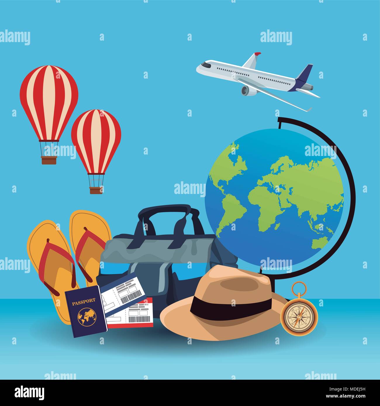 Travel around the world Stock Vector Image & Art - Alamy