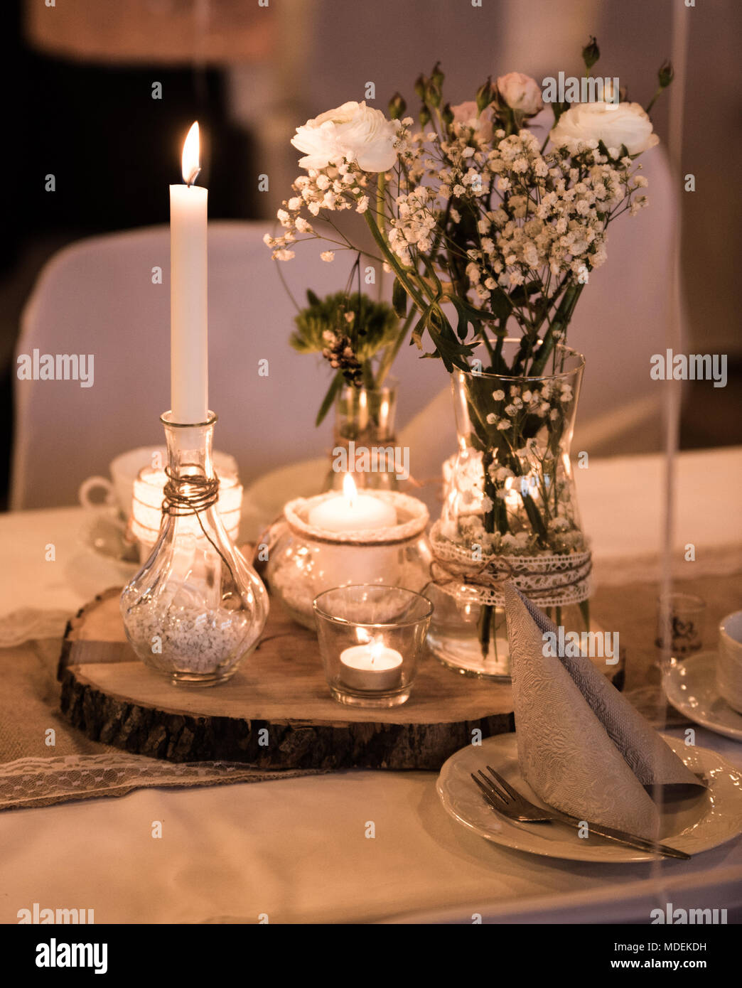 Elegant Wedding Decor / Detail Shots Stock Photo - Alamy