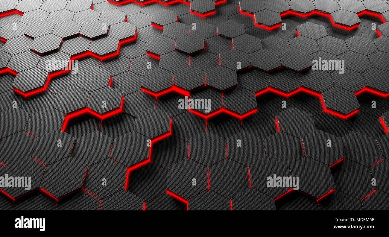 carbon fiber hexagon background 3d rendering image Stock Photo Alamy